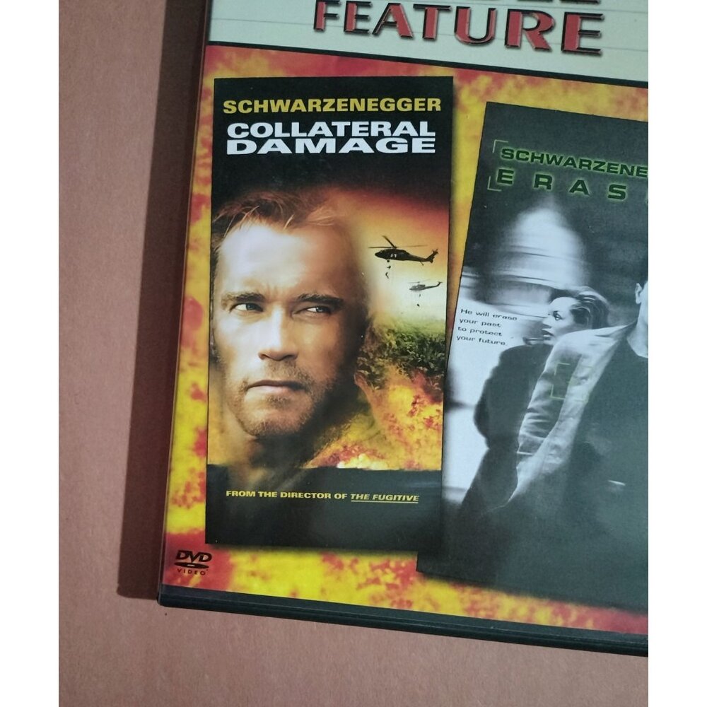 Arnold Schwarzenegger Action Movie Double Feature DVD Collateral Damage & Eraser - Picture 5 of 10